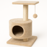 Kratzbaum für Katzen mit mehreren Plattformen und Sisalstämmen zum Klettern und Krallenwetzen.